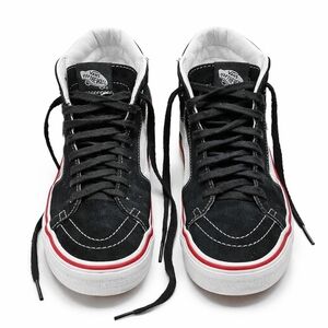 Vans Sk8-Hi Black White Red Lightning Bolt High Top Sneakers Mens 7 Womens 8.5